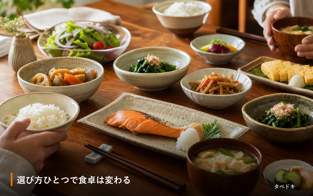 選び方ひとつで食卓は変わる