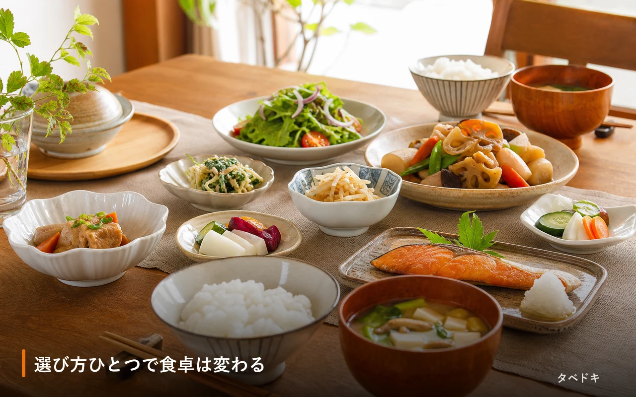 選び方ひとつで食卓は変わる