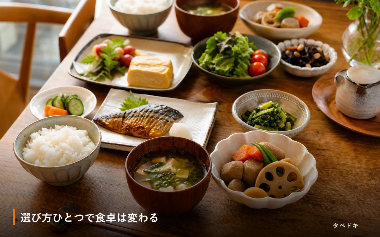 選び方ひとつで食卓は変わる