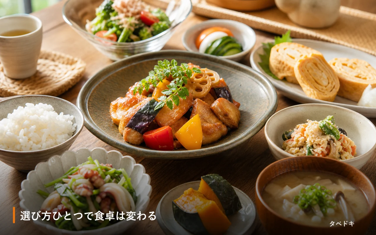 選び方ひとつで食卓は変わる
