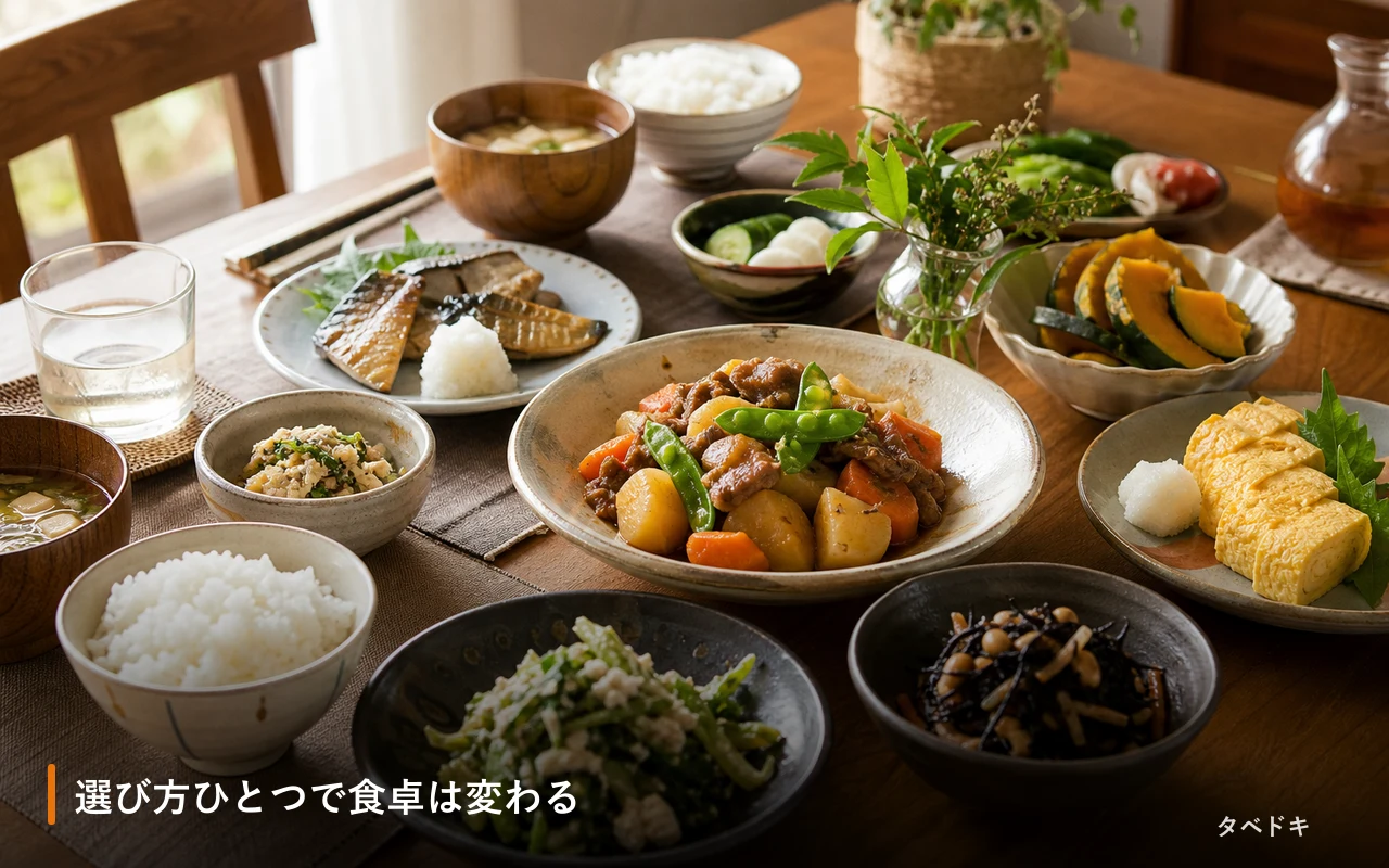 選び方ひとつで食卓は変わる