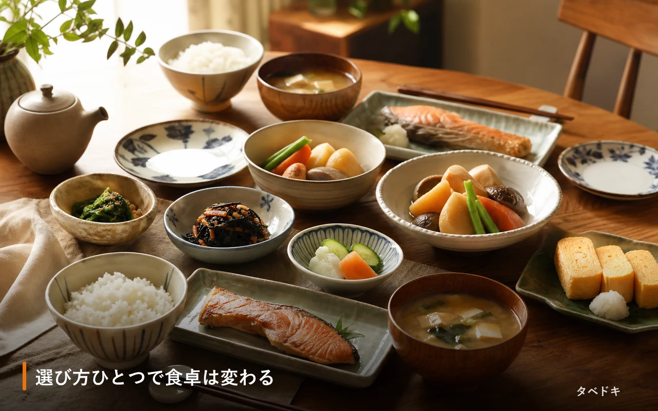 選び方ひとつで食卓は変わる
