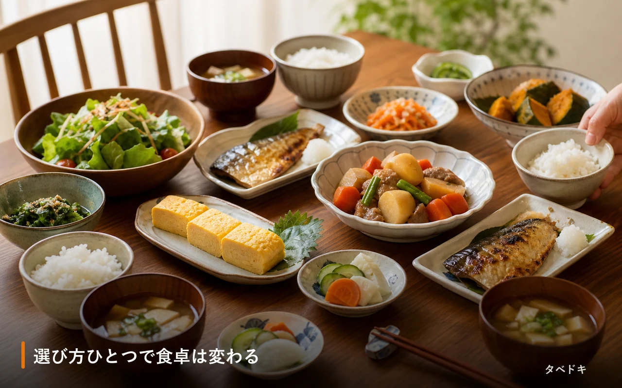 選び方ひとつで食卓は変わる