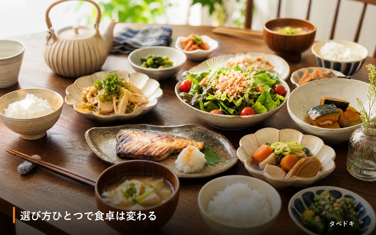 選び方ひとつで食卓は変わる