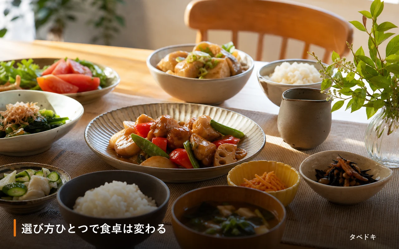 選び方ひとつで食卓は変わる