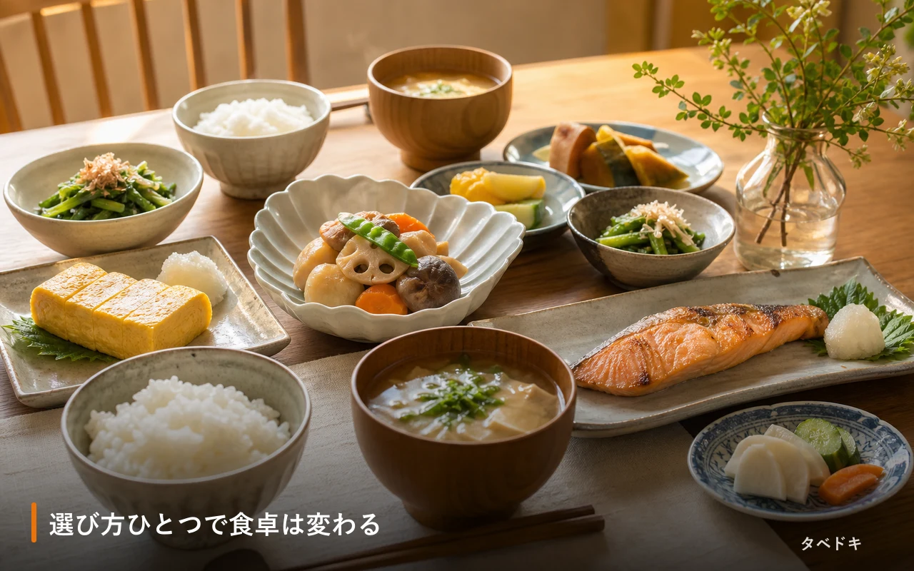 選び方ひとつで食卓は変わる