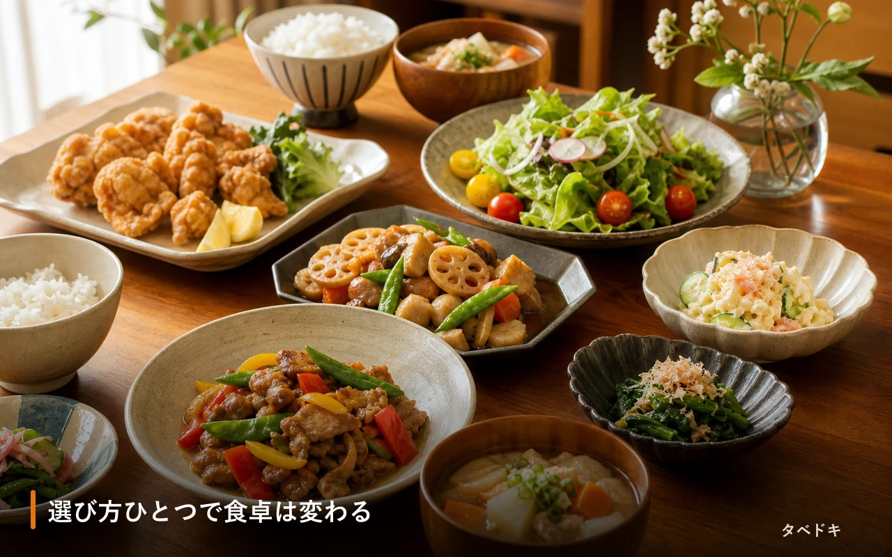 選び方ひとつで食卓は変わる