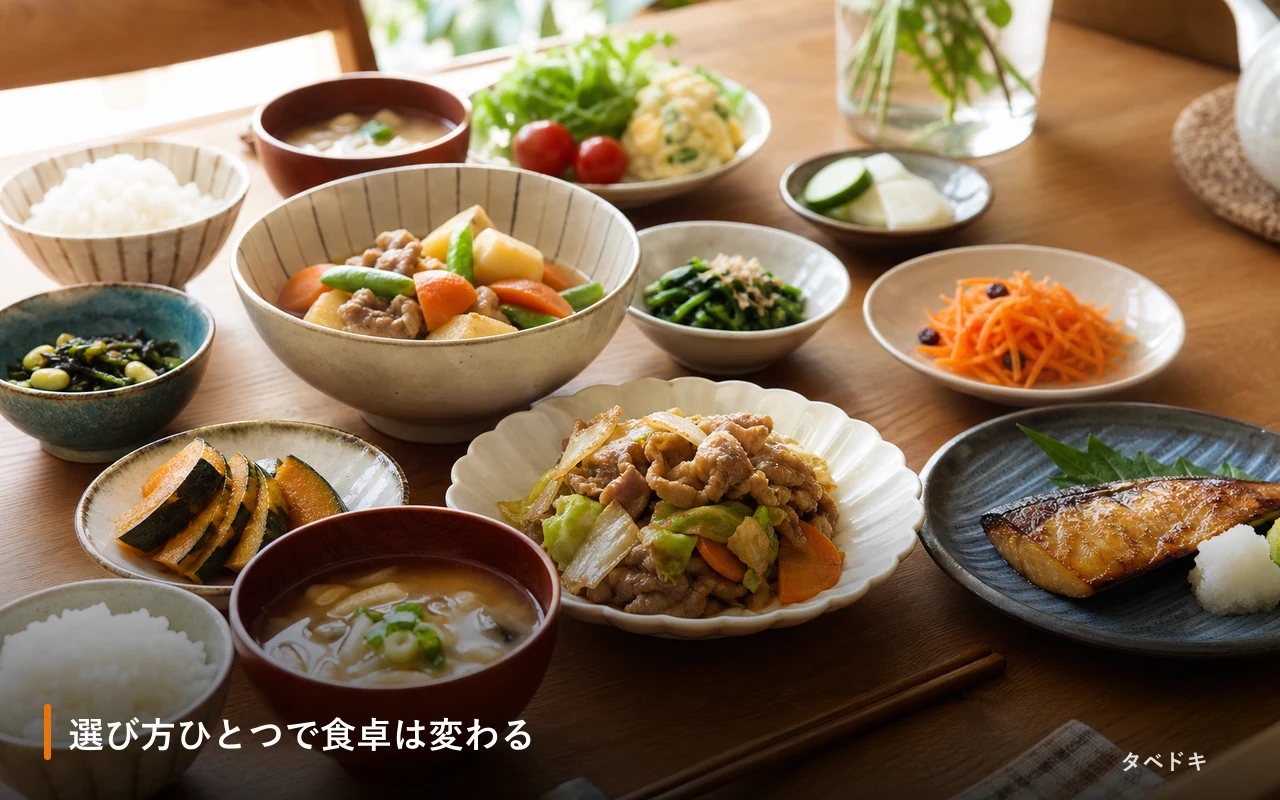 選び方ひとつで食卓は変わる
