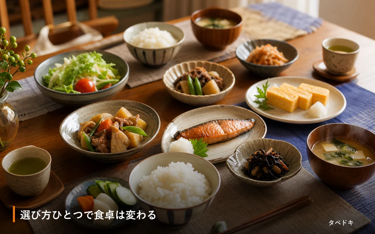 選び方ひとつで食卓は変わる
