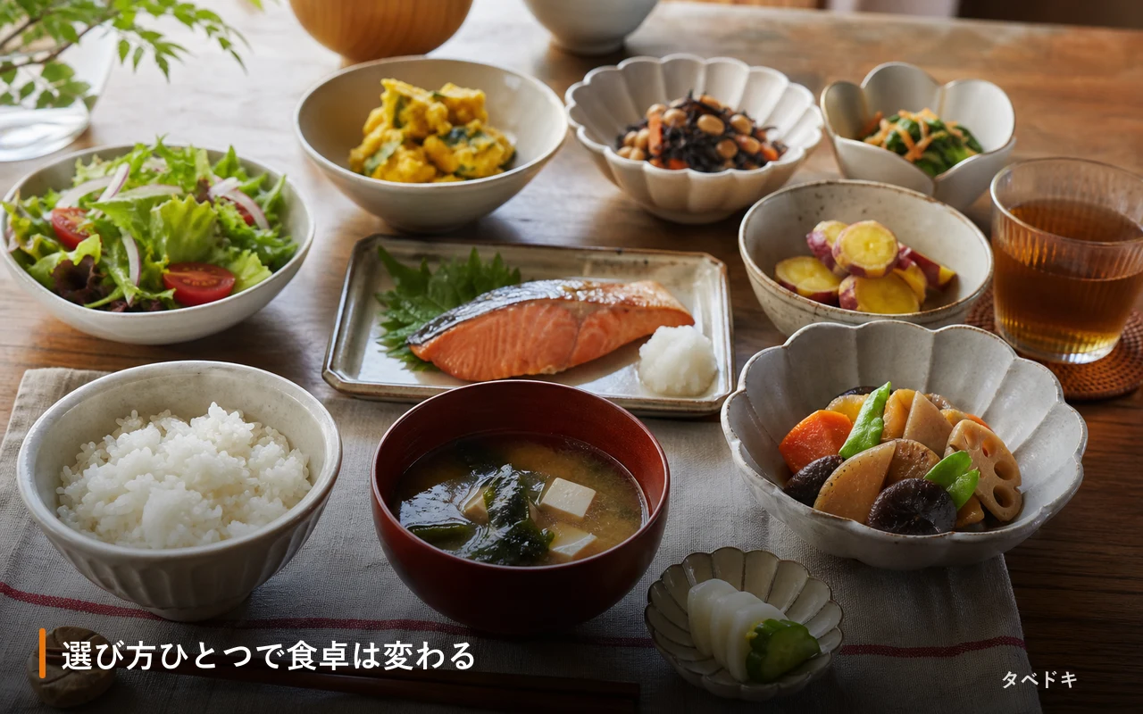 選び方ひとつで食卓は変わる