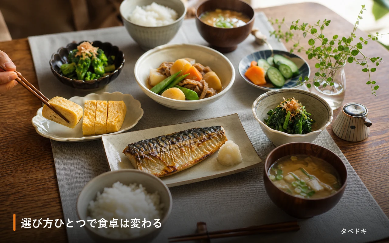 選び方ひとつで食卓は変わる