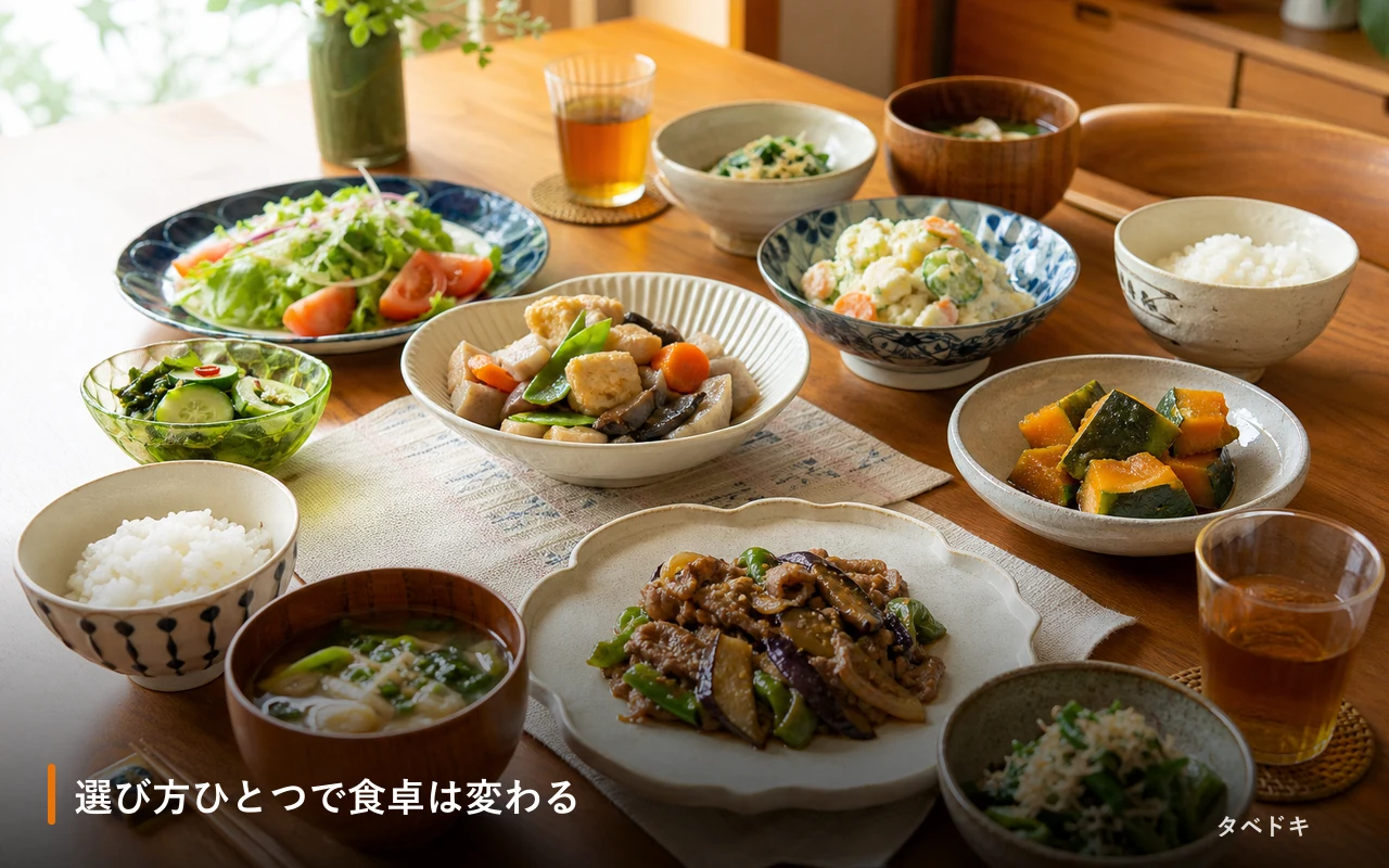 選び方ひとつで食卓は変わる