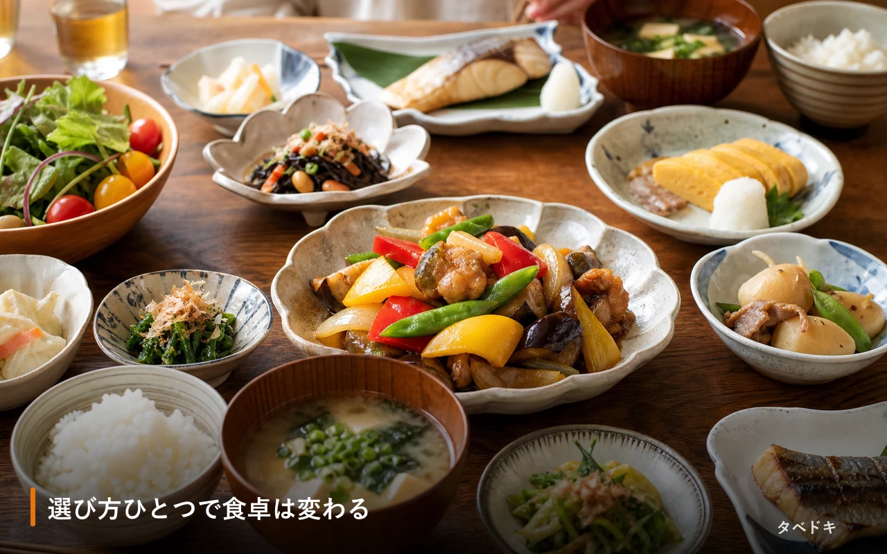 選び方ひとつで食卓は変わる