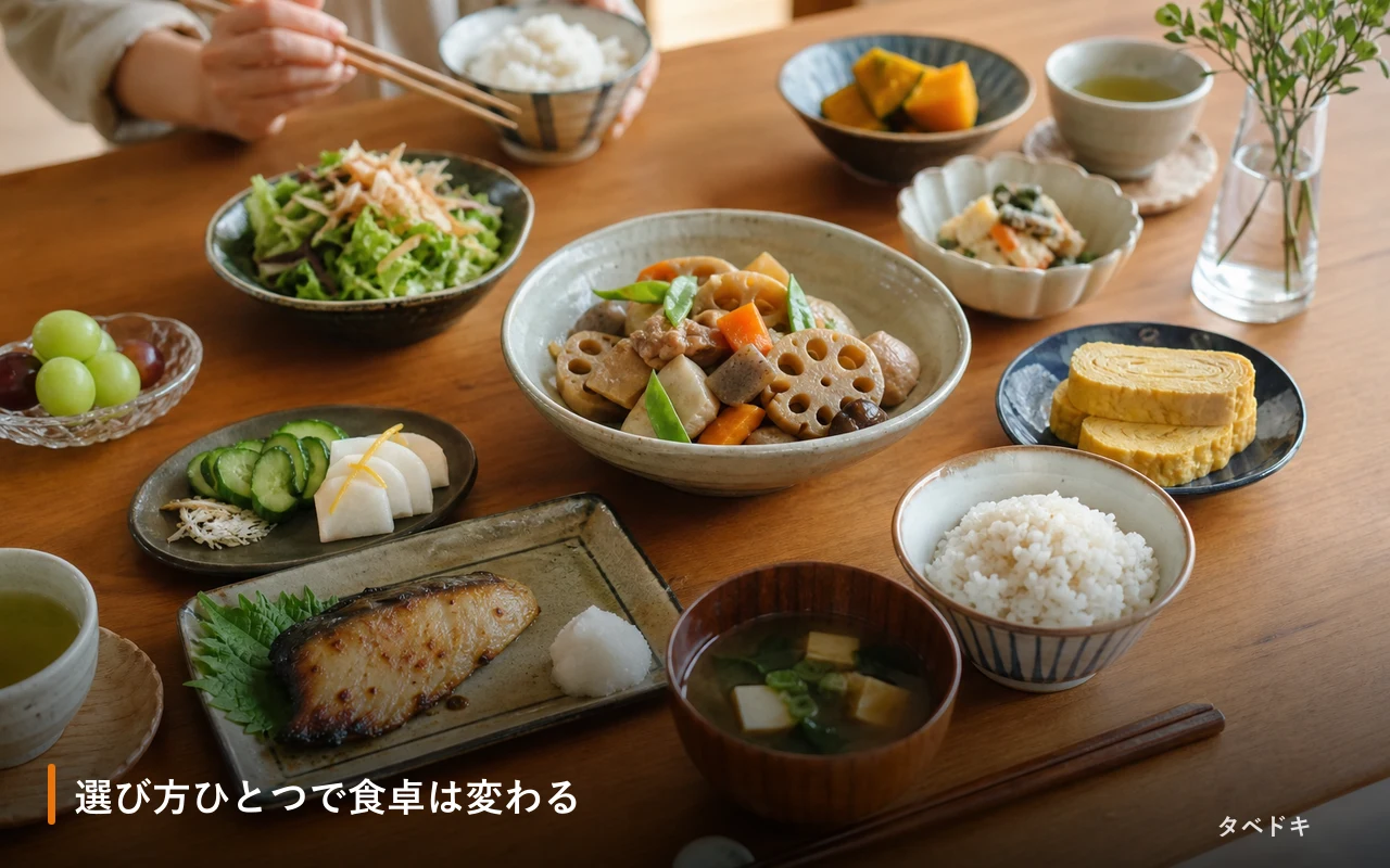 選び方ひとつで食卓は変わる
