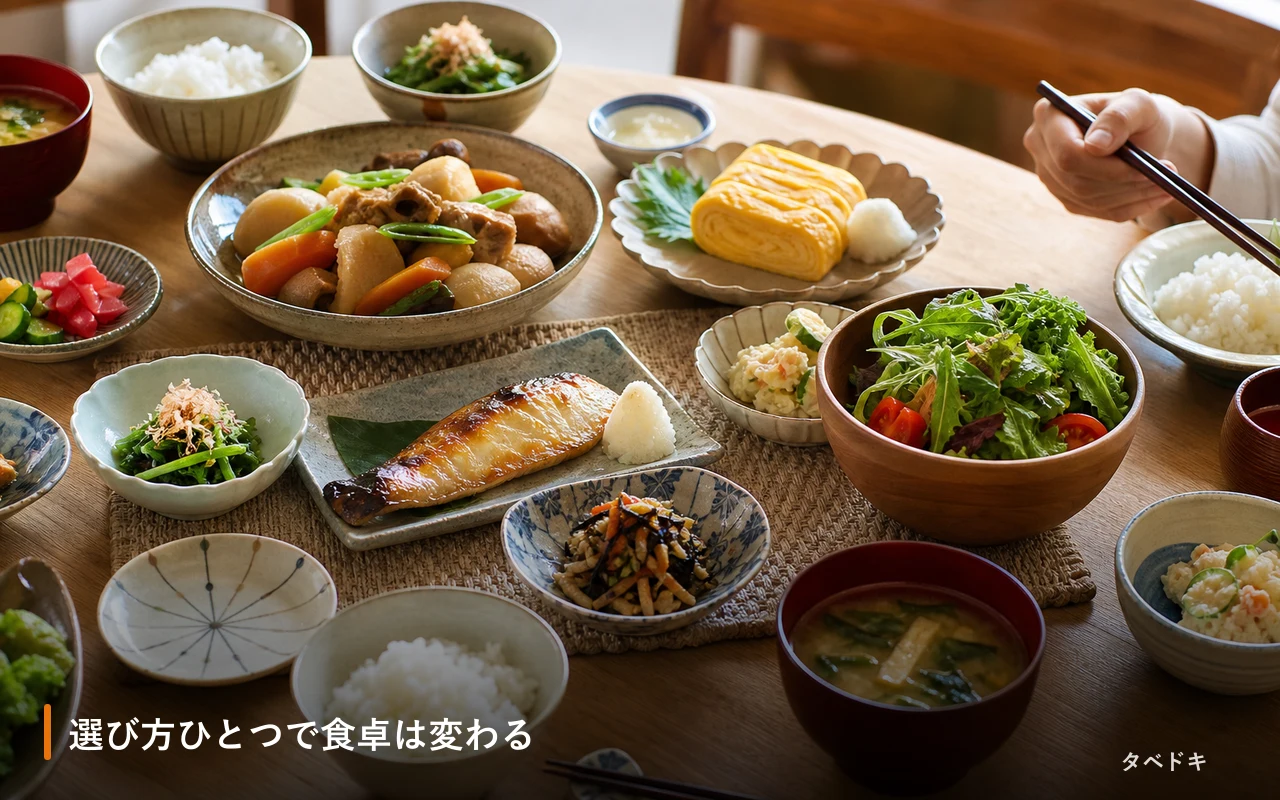 選び方ひとつで食卓は変わる