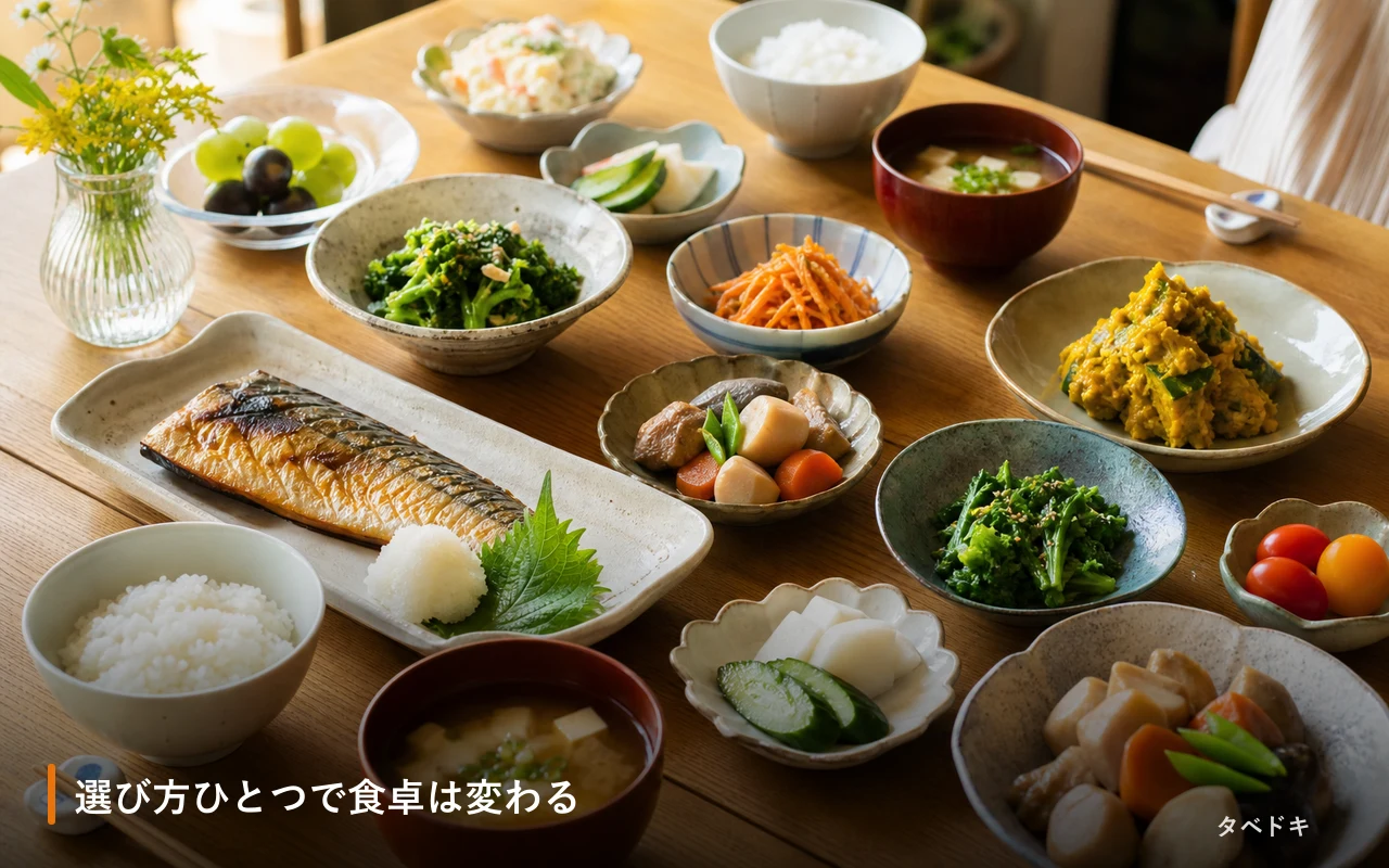 選び方ひとつで食卓は変わる