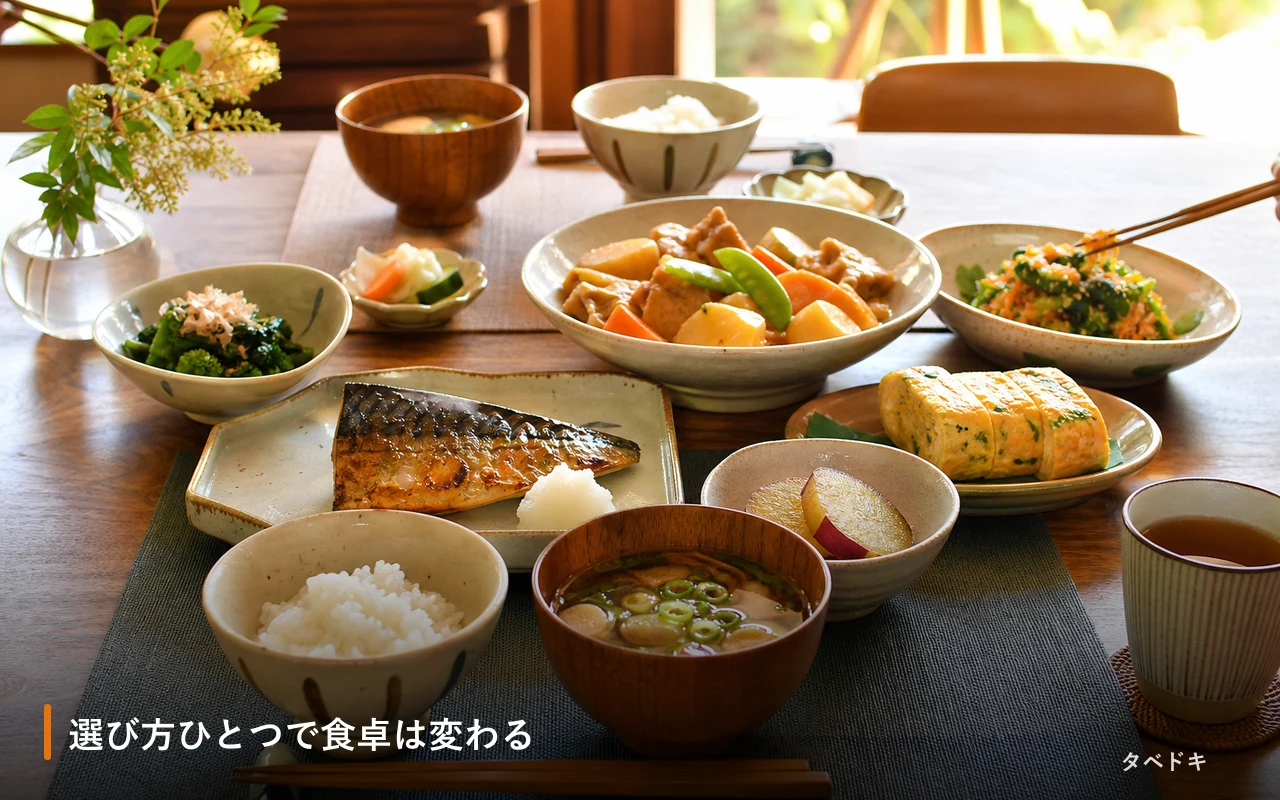 選び方ひとつで食卓は変わる