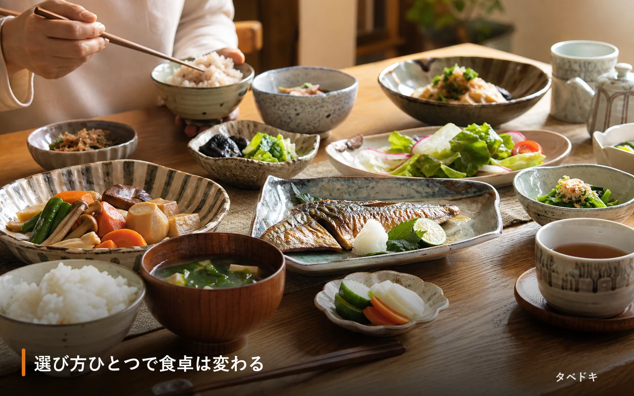 選び方ひとつで食卓は変わる