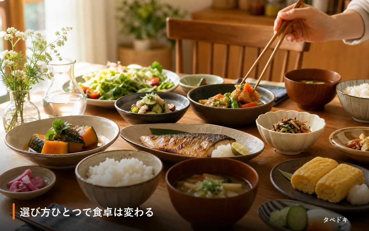 選び方ひとつで食卓は変わる