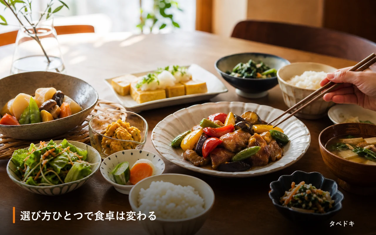 選び方ひとつで食卓は変わる