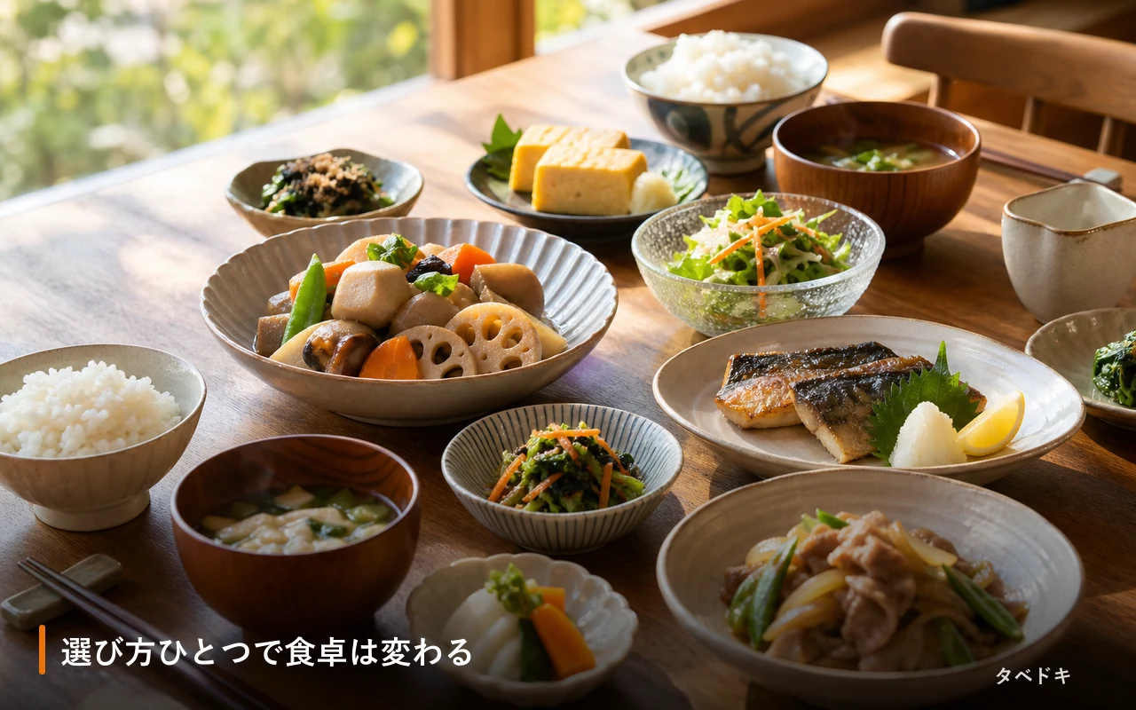 選び方ひとつで食卓は変わる