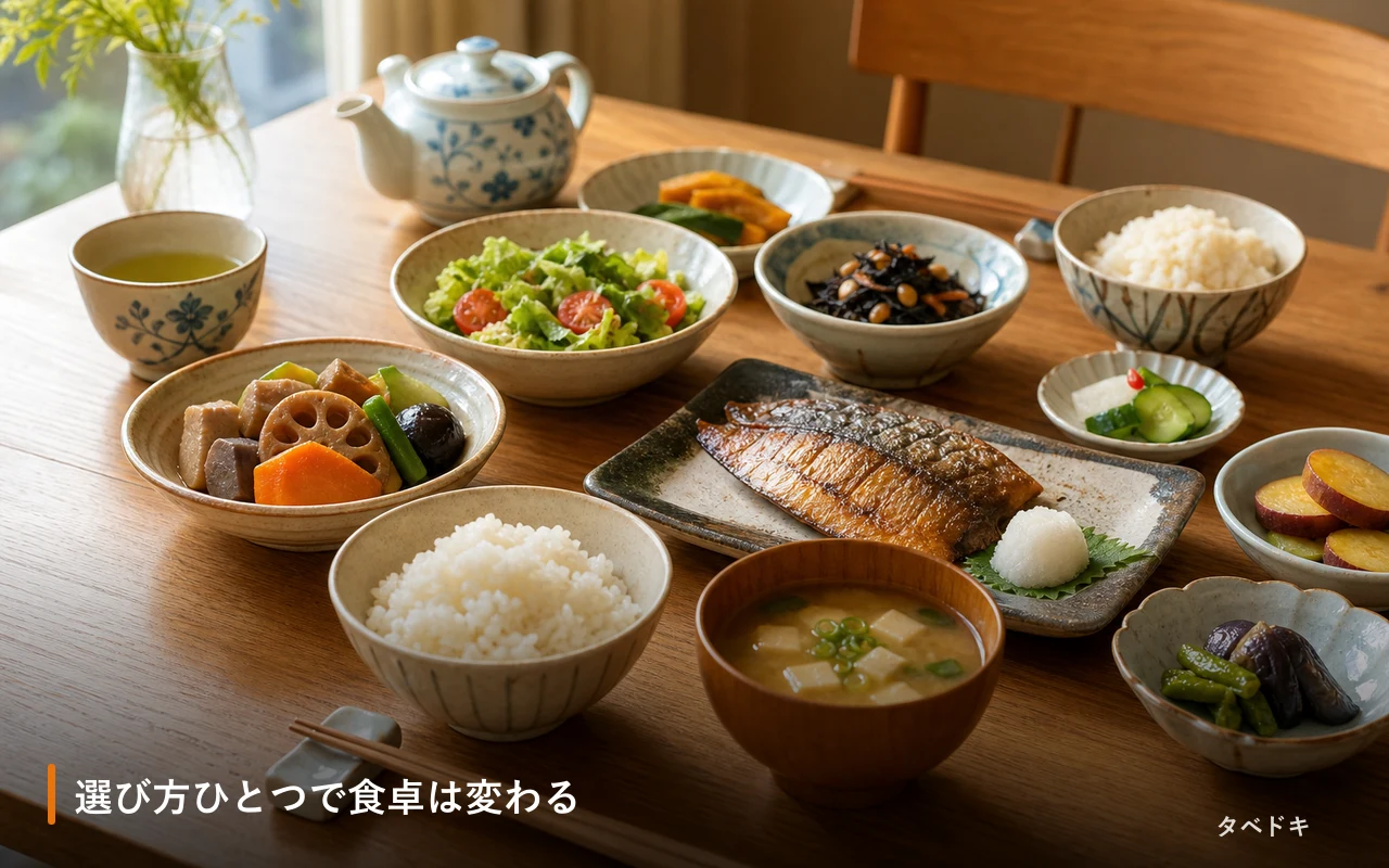 選び方ひとつで食卓は変わる