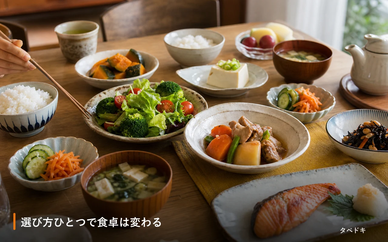 選び方ひとつで食卓は変わる