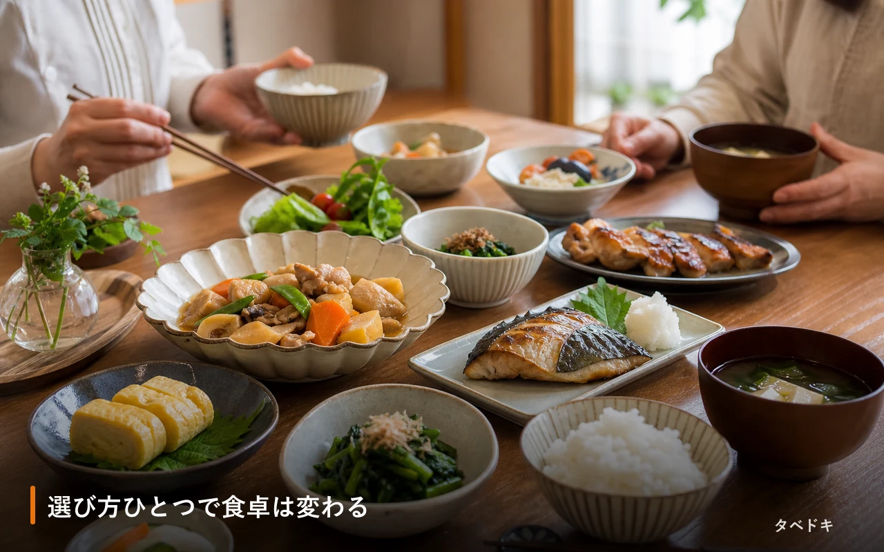 選び方ひとつで食卓は変わる
