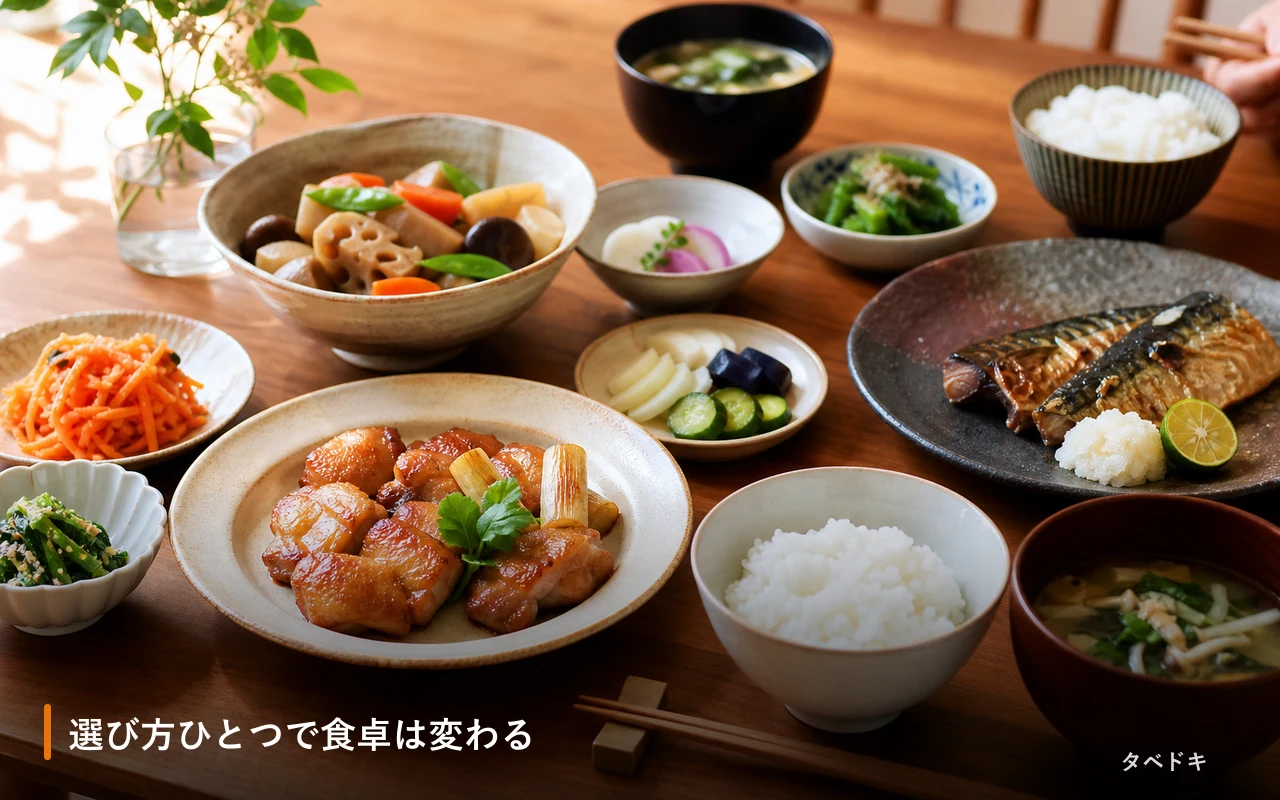 選び方ひとつで食卓は変わる