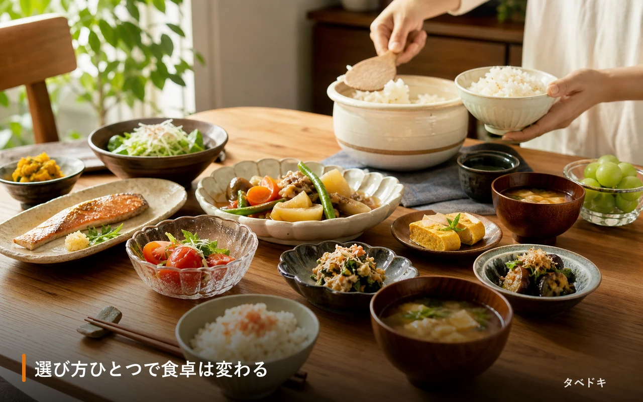 選び方ひとつで食卓は変わる