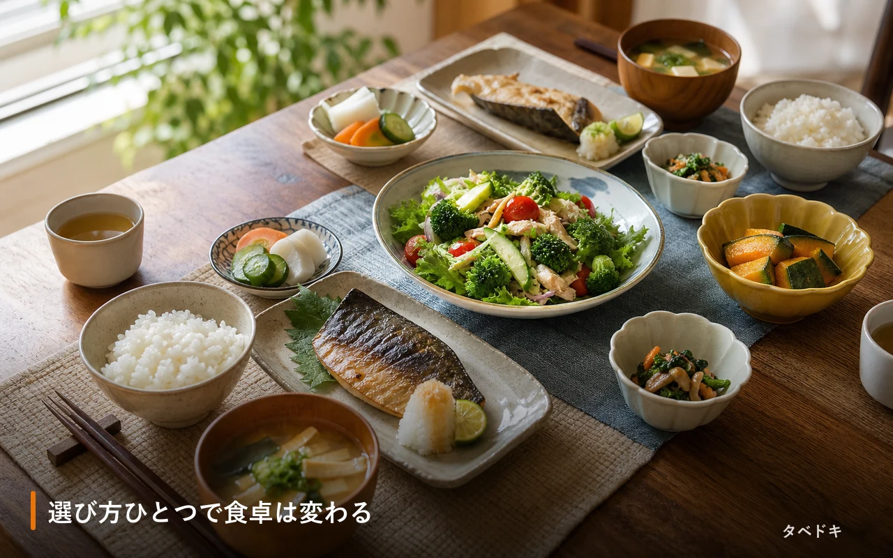 選び方ひとつで食卓は変わる