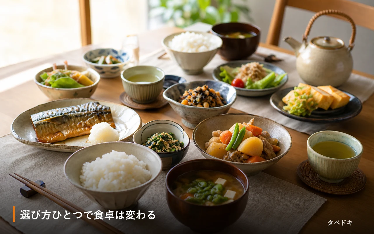選び方ひとつで食卓は変わる