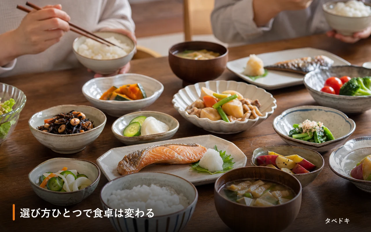 選び方ひとつで食卓は変わる