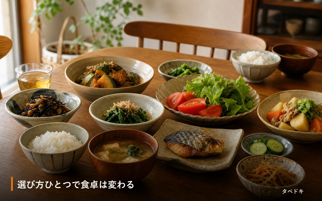 選び方ひとつで食卓は変わる