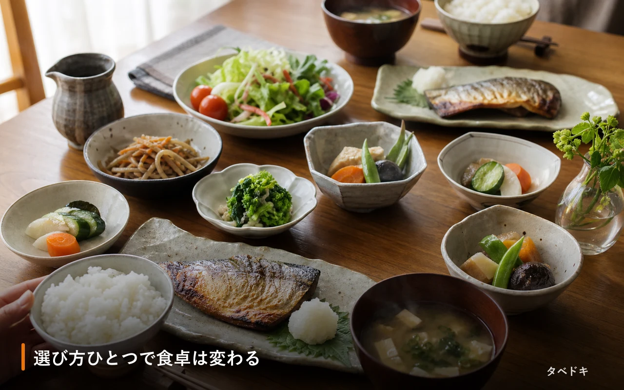 選び方ひとつで食卓は変わる