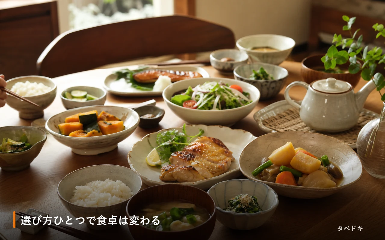 選び方ひとつで食卓は変わる