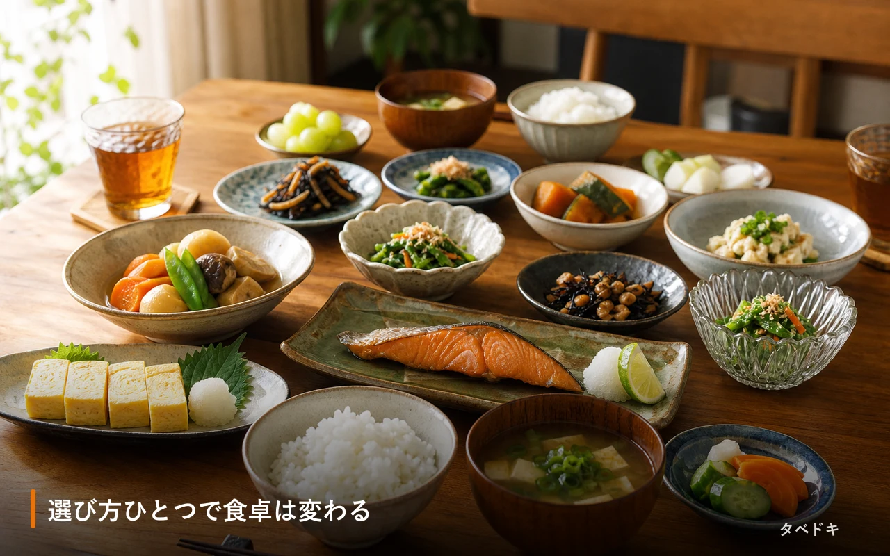 選び方ひとつで食卓は変わる
