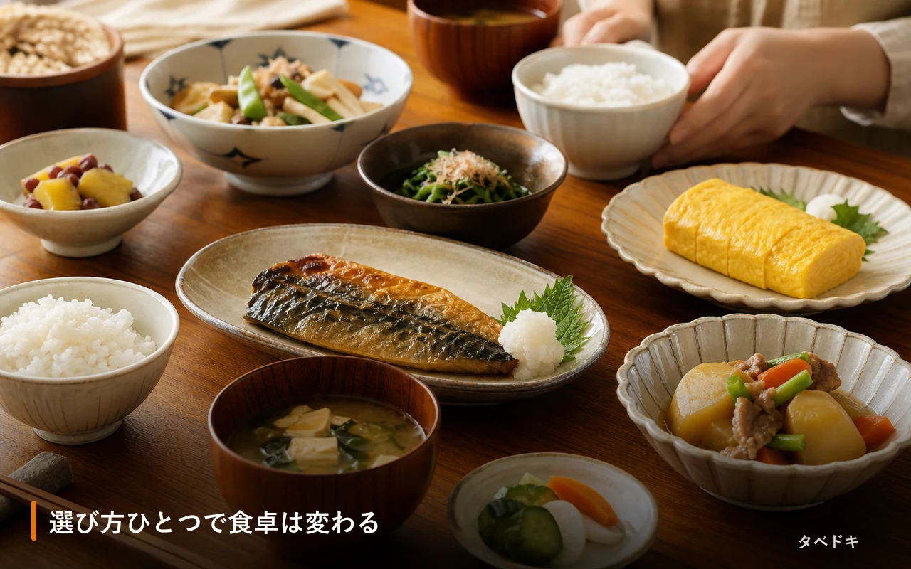 選び方ひとつで食卓は変わる