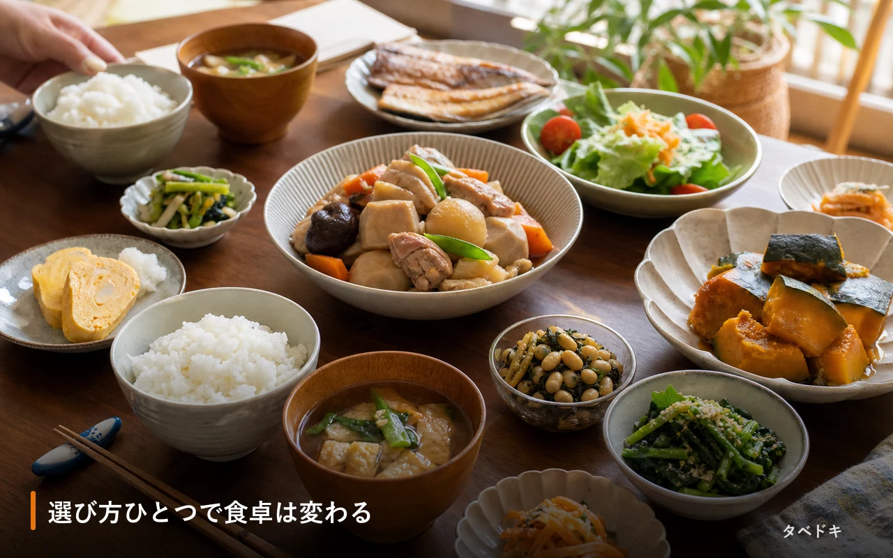 選び方ひとつで食卓は変わる