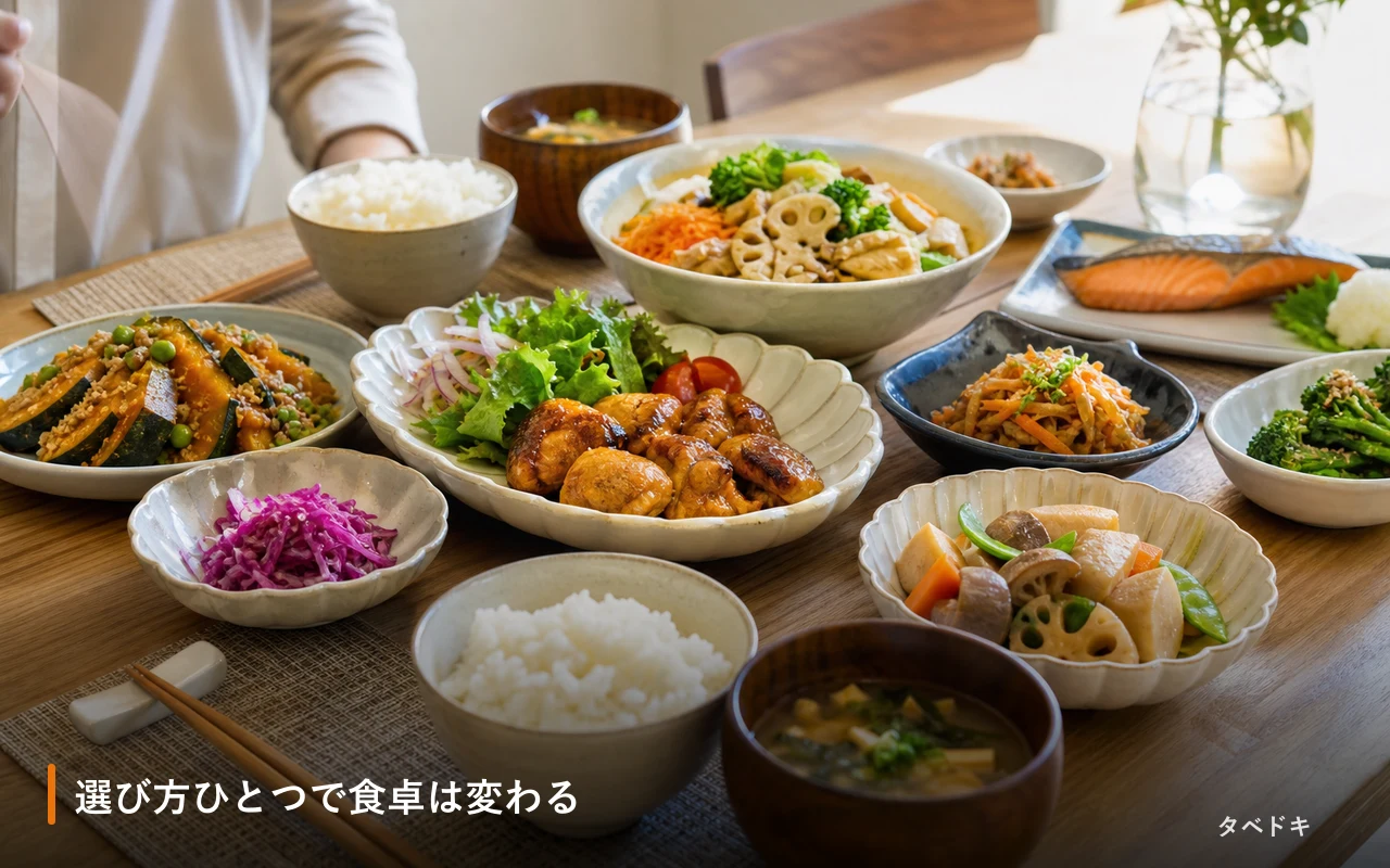選び方ひとつで食卓は変わる