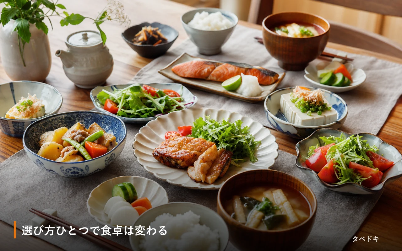 選び方ひとつで食卓は変わる