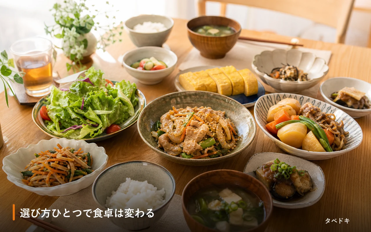 選び方ひとつで食卓は変わる