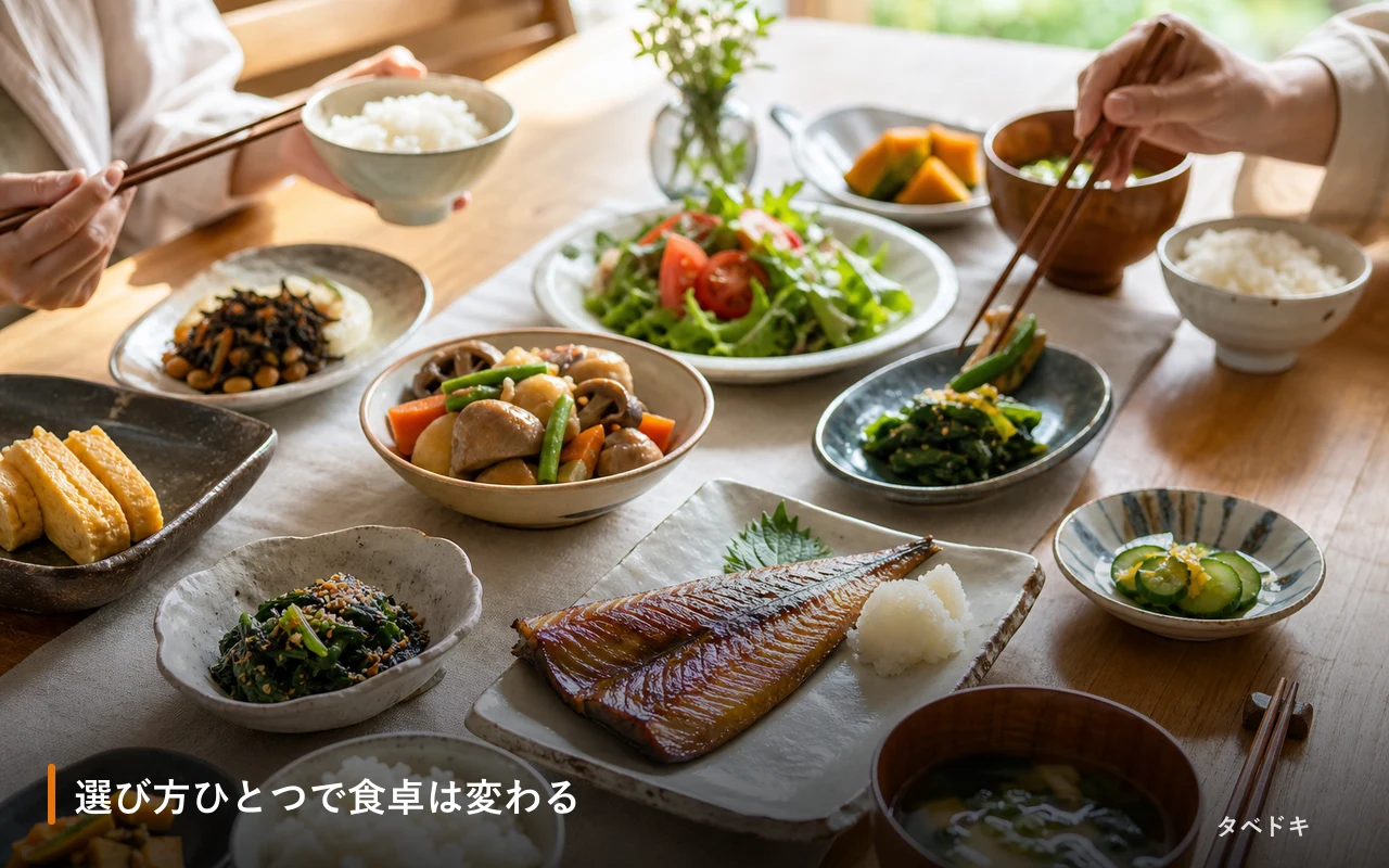 選び方ひとつで食卓は変わる