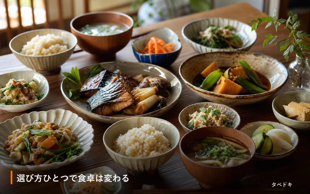 選び方ひとつで食卓は変わる
