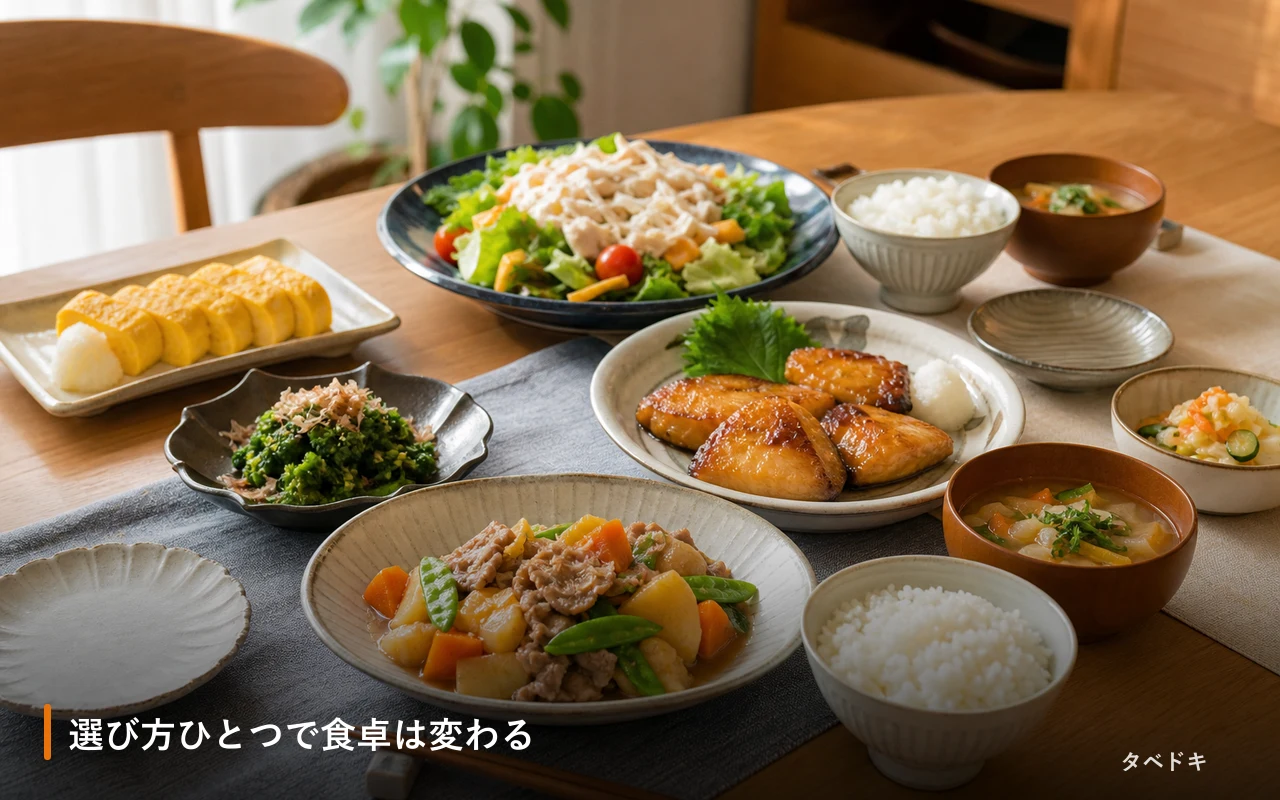 選び方ひとつで食卓は変わる
