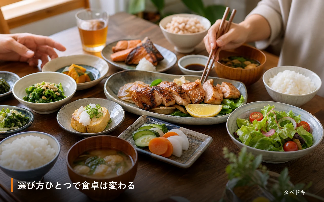 選び方ひとつで食卓は変わる