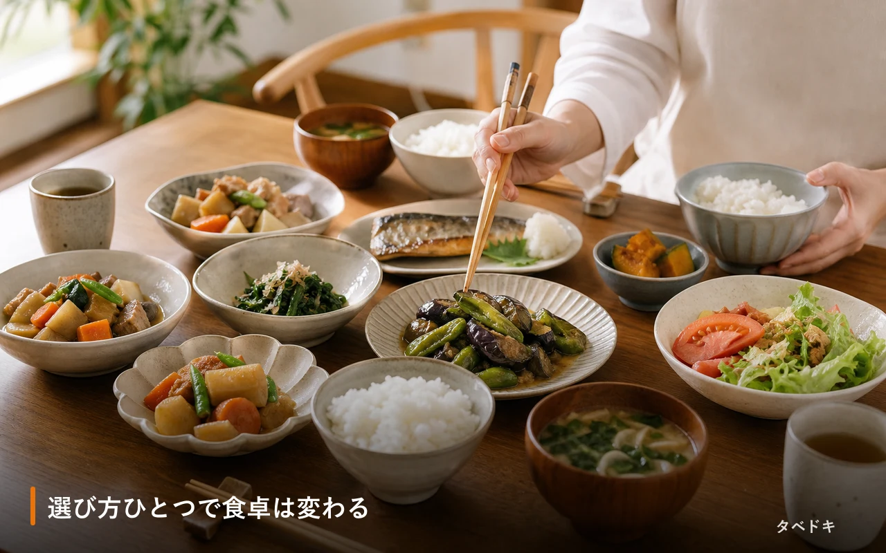 選び方ひとつで食卓は変わる