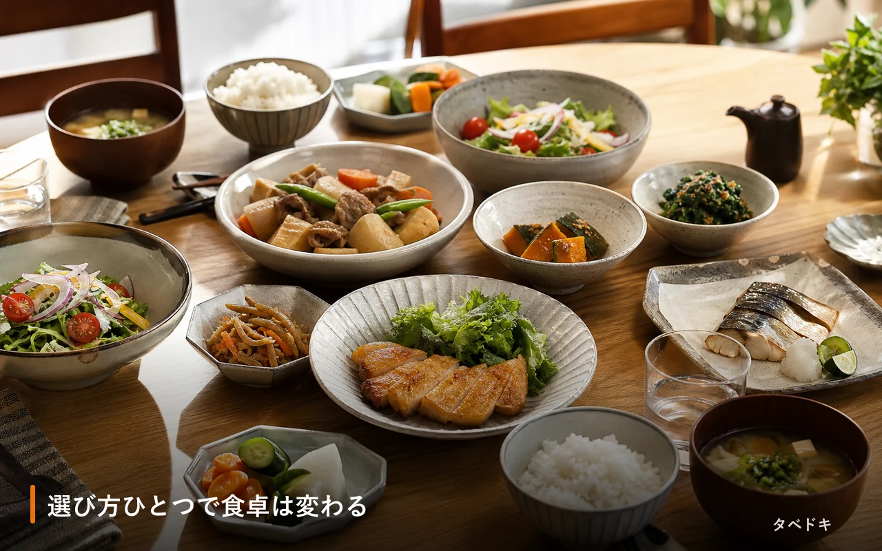 選び方ひとつで食卓は変わる