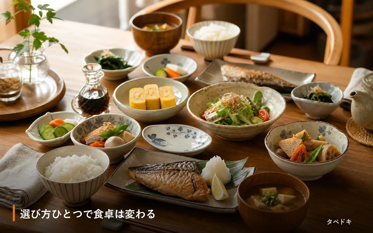 選び方ひとつで食卓は変わる