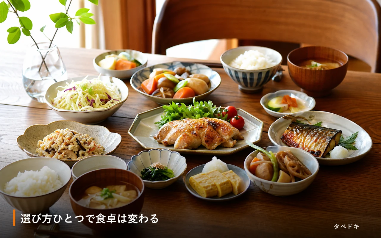 選び方ひとつで食卓は変わる